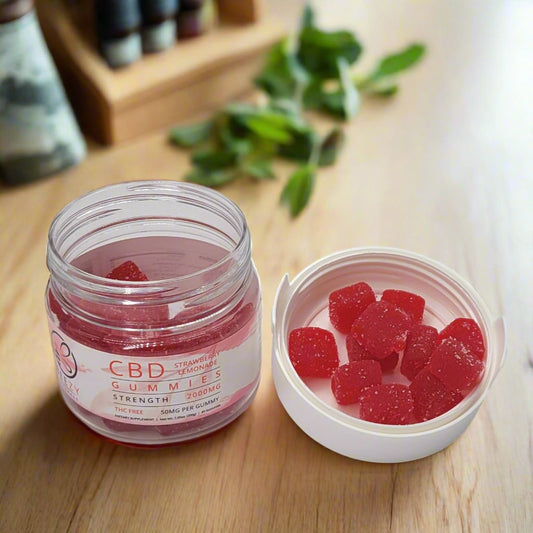 CBD GUMMY CUBES 2000MG CBD STRAWBERRY LEMONADE