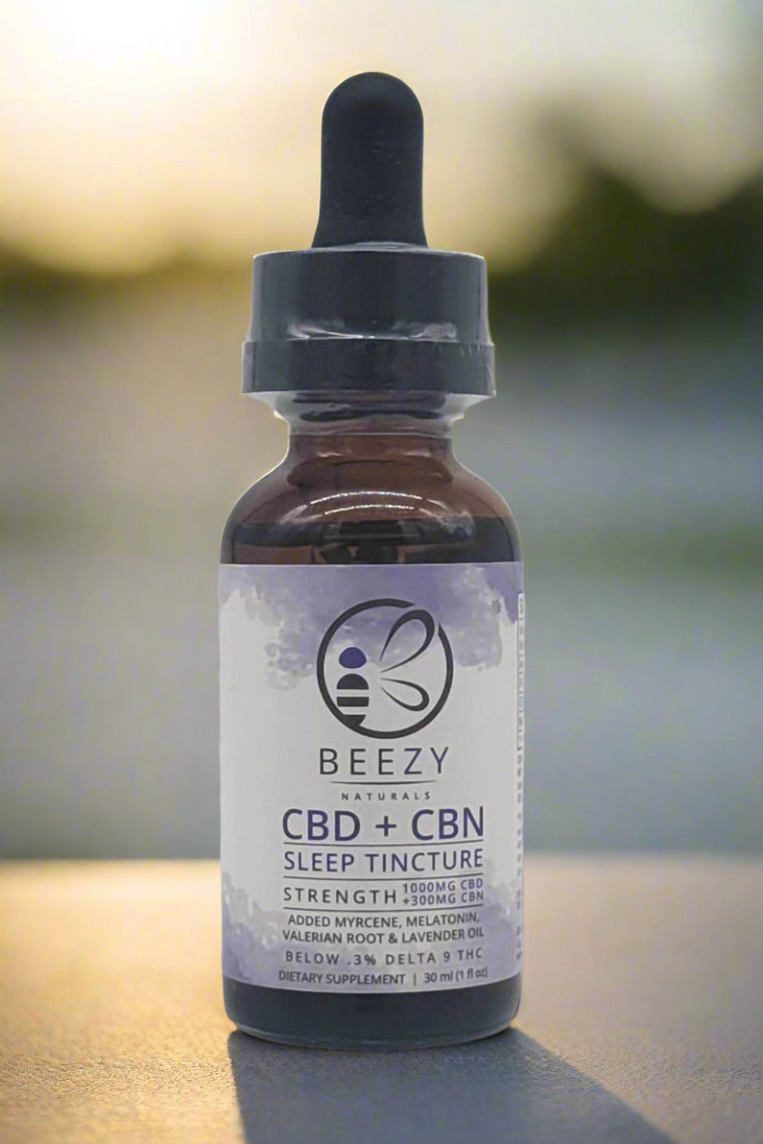 CBD FULL SPECTRUM SLEEP TINCTURE 1000MG WITH MELATONIN, VALERIAN ROOT, LAVENDER AND MYRCENE