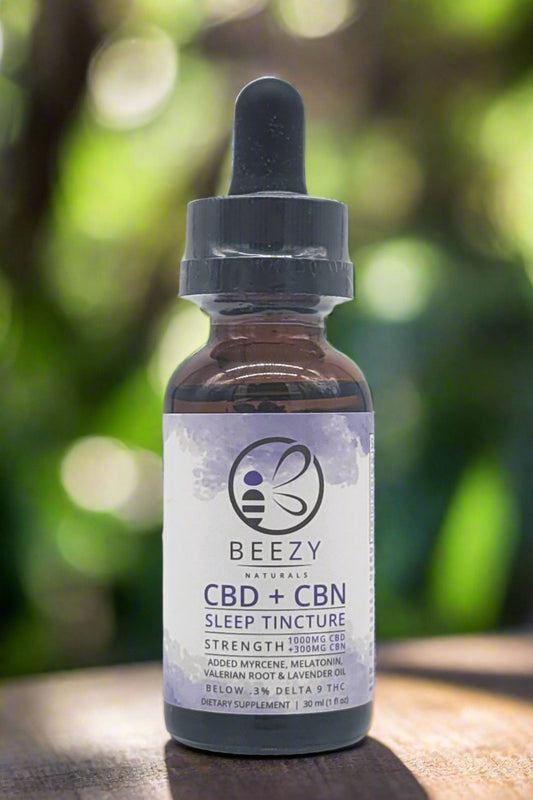 CBD FULL SPECTRUM SLEEP TINCTURE 1000MG WITH MELATONIN, VALERIAN ROOT, LAVENDER AND MYRCENE