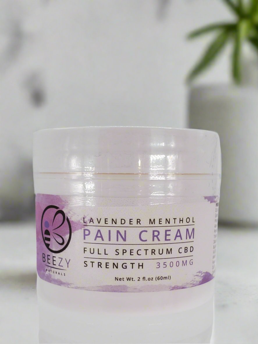 CBD Pain Cream. 3500MG Full Spectrum CBD. Lavender Menthol