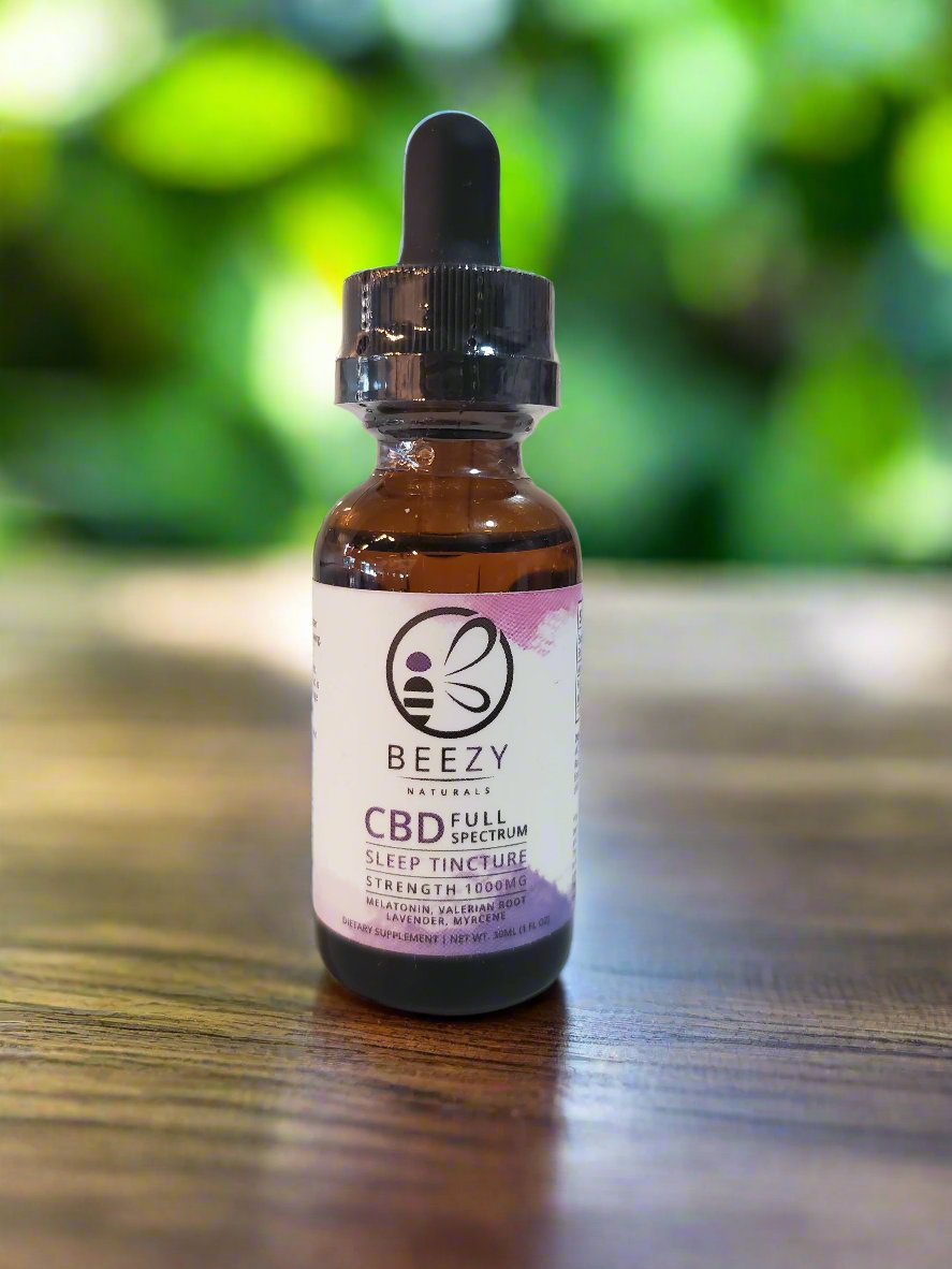 CBD FULL SPECTRUM SLEEP TINCTURE 1000MG WITH MELATONIN, VALERIAN ROOT, LAVENDER AND MYRCENE