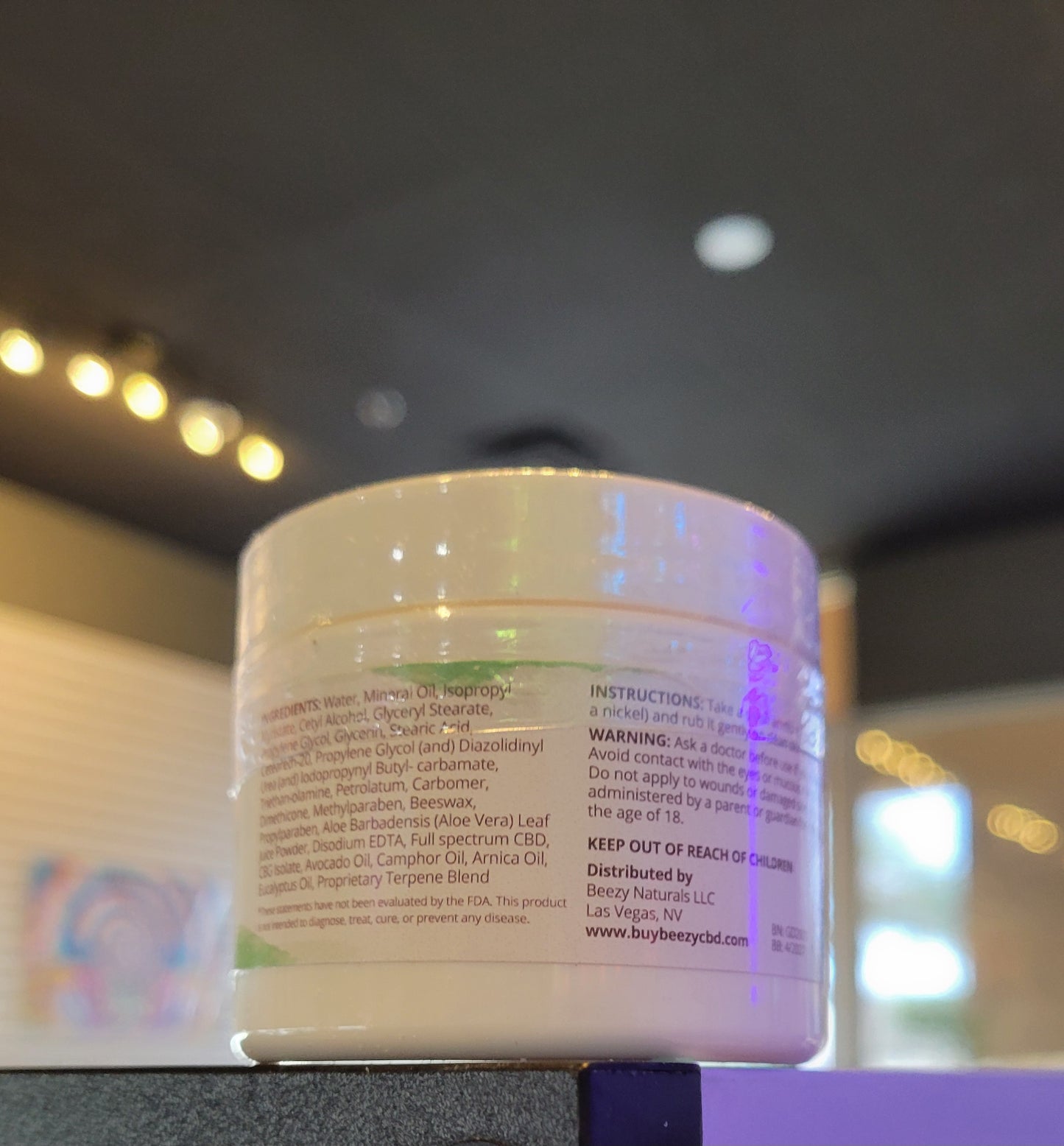 CBD + CBG Pain Cream, 3500MG Full Spectrum